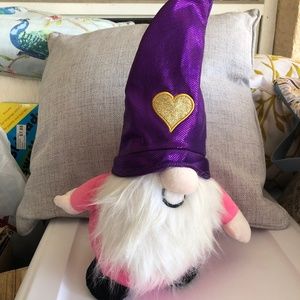 Glittery pink & purple Gnome 16 inch plush